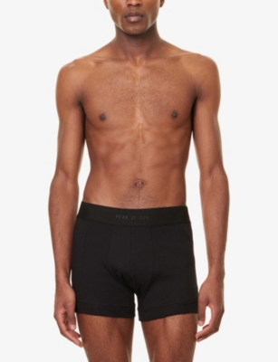 FEAR OF GOD: Branded-Waistband Pack of Two Cotton-Jersey Trunks