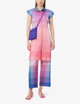 PLEATS PLEASE ISSEY MIYAKE: Photon Sleeveless Knitted Shirt