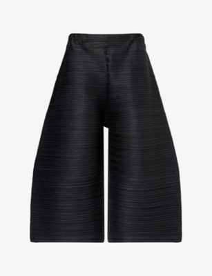 PLEATS PLEASE ISSEY MIYAKE: Thicker Crop-Leg Knitted Trousers