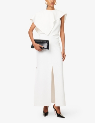 PROENZA SCHOULER: Selene Asymmetric Stretch-Woven Maxi Dress