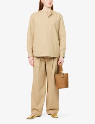 Totême Desert-coloured Pants In Cotton In Desert