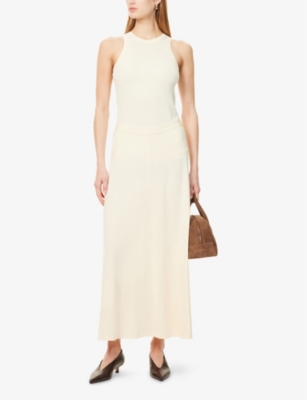 TOTEME: Flared High-Waist Stretch-Woven Midi Skirt