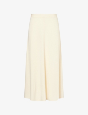 TOTEME: Flared High-Waist Stretch-Woven Midi Skirt