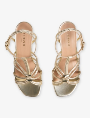 LK BENNETT: Noelle Leather Heeled Sandals