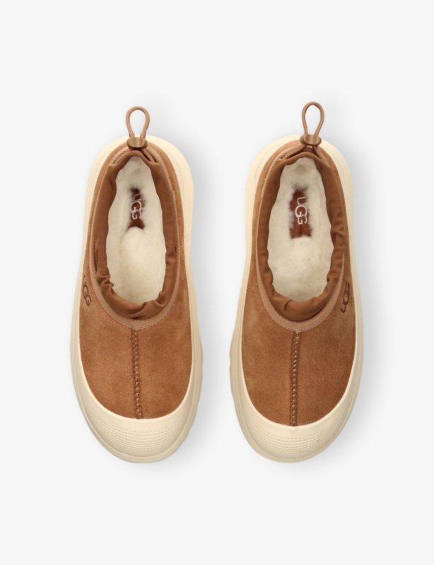 Tasman Weather Logo-Embossed Suede Slippers