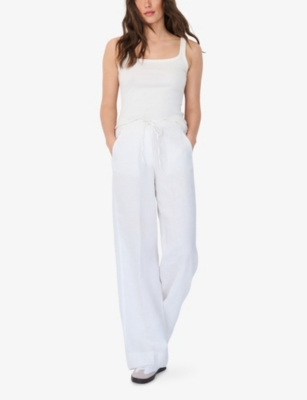 THE WHITE COMPANY: Square-Neck Ribbed Stretch Cotton and Modal-Blend Vest