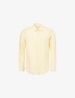 ORLEBAR BROWN: Giles Long-Sleeve Linen Shirt