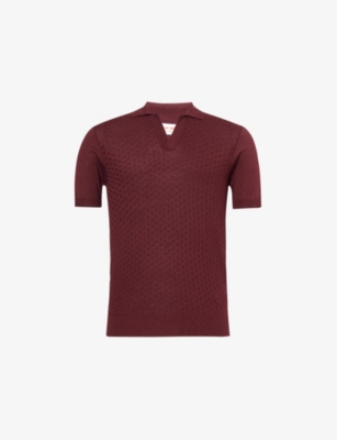 ORLEBAR BROWN: Horton Maybrook Knitted Silk-Blend Polo Shirt