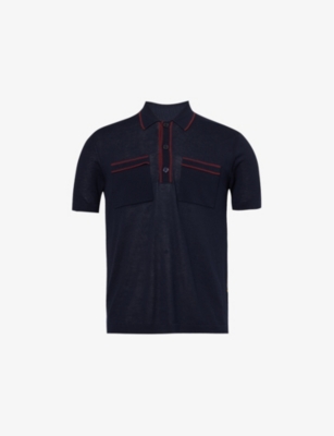 ORLEBAR BROWN: Keeling Knitted Cotton-Blend Polo Shirt