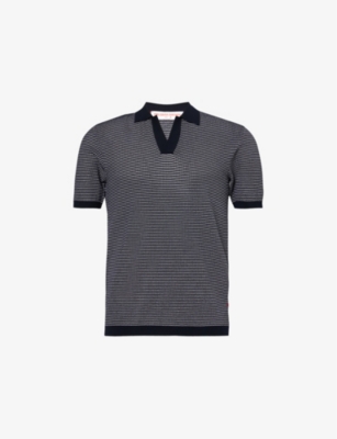 ORLEBAR BROWN: Roddy Short-Sleeve Knitted Polo Shirt