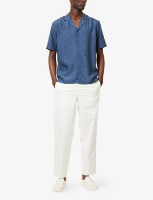 ORLEBAR BROWN: Camp-Collar Polka-Dot Woven Shirt
