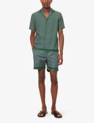 ORLEBAR BROWN: Piscina Print Mid-Length Swim Shorts