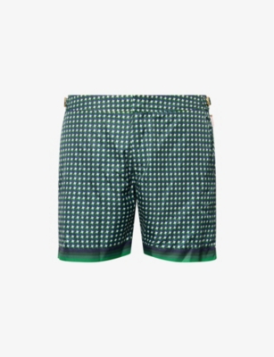 ORLEBAR BROWN: Piscina Print Mid-Length Swim Shorts