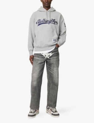 A BATHING APE: Star-Print Straight-Leg Denim Jeans