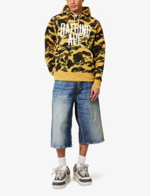 A BATHING APE: Camouflage-Print Relaxed-Fit Cotton Hoody