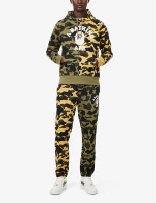 A BATHING APE: Camouflage Logo-Print Cotton Hoody