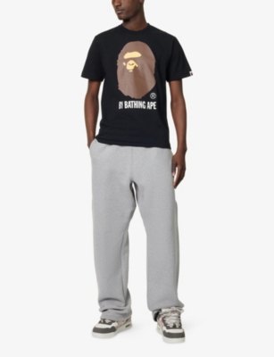 A BATHING APE: Logo-Print Crewneck Cotton-Jersey T-Shirt