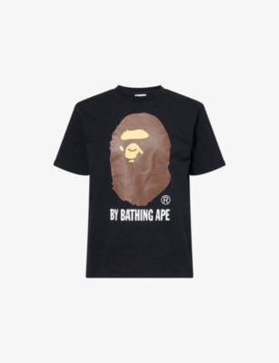 A BATHING APE: Logo-Print Crewneck Cotton-Jersey T-Shirt