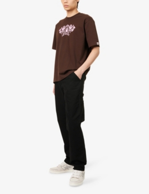 A BATHING APE: College Logo Brand-Print Cotton-Jersey T-shirt