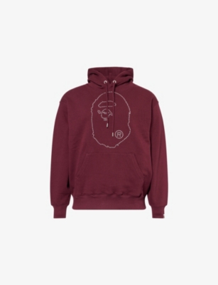 A BATHING APE: Studded Kangaroo-Pocket Cotton-Blend Hoody
