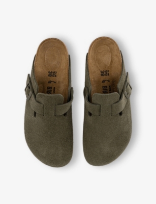 BIRKENSTOCK: Boston Suede Clogs