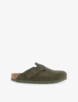 BIRKENSTOCK: Boston Suede Clogs
