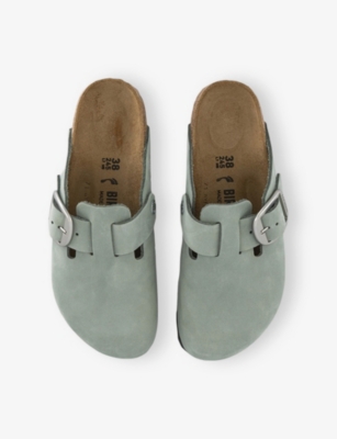 BIRKENSTOCK: Boston Big Buckle Leather Clogs
