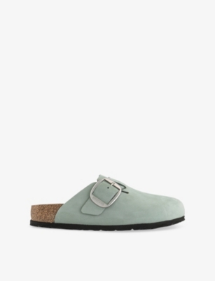 BIRKENSTOCK: Boston Big Buckle Leather Clogs