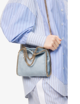 STELLA MCCARTNEY: Falabella Tiny Woven Tote Bag