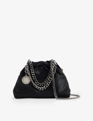 STELLA MCCARTNEY: Falabella Drawstring Woven Crossbody Bag