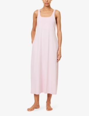 SKIN: Long Char cotton-jersey chemise