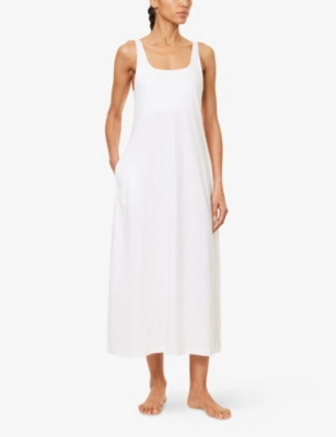 SKIN: Long Char cotton-jersey chemise