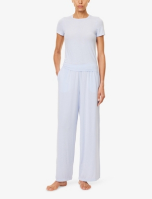 SKIN: Dreamy ribbed stretch-woven top