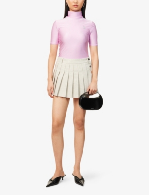 COPERNI: High-Neck Fitted Stretch-Woven Top