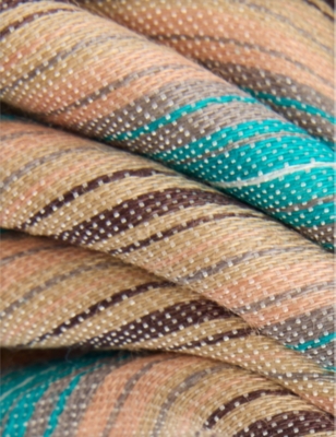 PAUL SMITH: Mix-Stripe Linen and Silk-Blend Tie