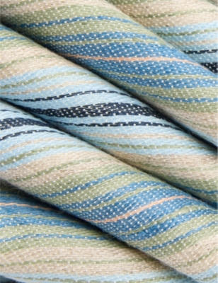 PAUL SMITH: Mix-Stripe Linen and Silk-Blend Tie