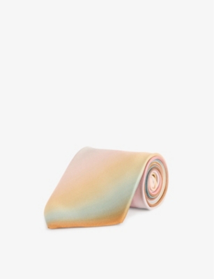 PAUL SMITH: Dégradé-pattern silk tie