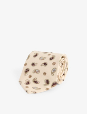 PAUL SMITH: Paisley-Pattern Woven Tie