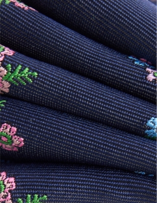 PAUL SMITH: Floral-Pattern Silk Tie