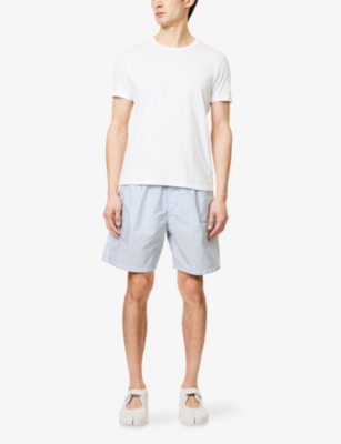 STONE ISLAND: Marina Stripe Swim Shorts