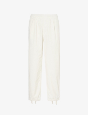 STONE ISLAND: Marina Drawstring Cotton-Poplin Trousers
