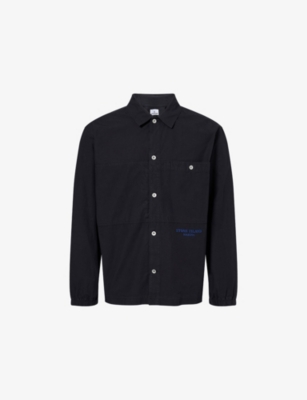 STONE ISLAND: Marina Long-Sleeve Cotton Overshirt