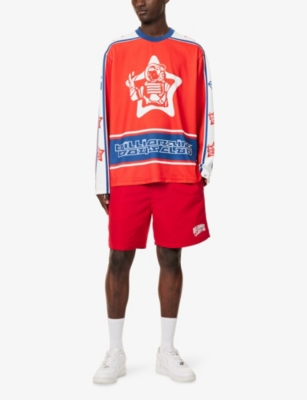 BILLIONAIRE BOYS CLUB: Astro Star Graphic-Print Woven Hockey Top