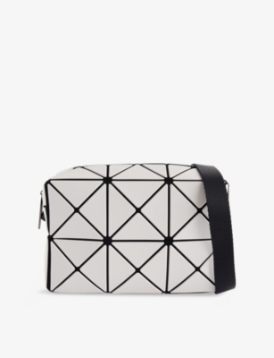 BAO BAO ISSEY MIYAKE: Cuboid Geometric-Pattern PVC Cross-Body Bag