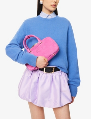 MIU MIU: Arcadie Padded Suede Top-Handle Bag