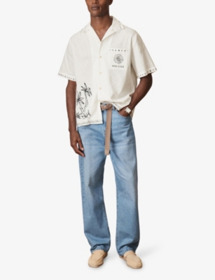 REISS: Reiss x Ché Galera Cotton and Linen Shirt