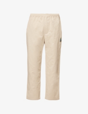 ICECREAM: Skate Brand-Embroidery Straight-Leg Cotton Trousers