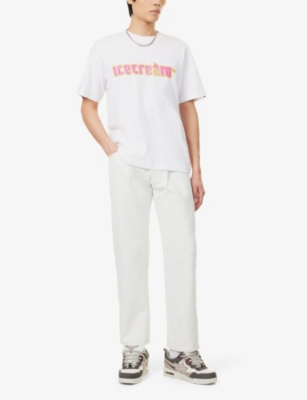 ICECREAM MENS ICECREAM SOFT-SERVE GRAPHIC-PRINT COTTON-JERSEY T-SHIRT 