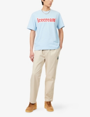 ICECREAM: Puff-Print Short-Sleeve Cotton-Jersey T-Shirt