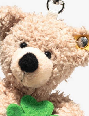STEIFF: Fynn Teddy Bear Woven Keyring Charm 12cm